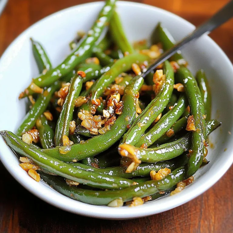 Chinese Green Beans With Garlic Sauce