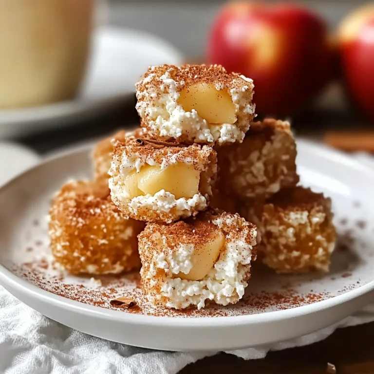 Cinnamon Apple Cottage Cheese Bites