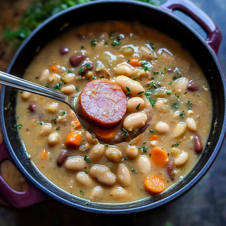 Creamy Bean Soup with Kielbasa