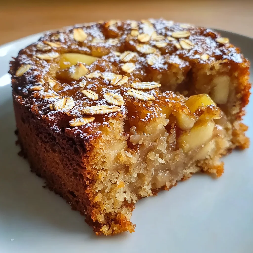 Healthy Oatmeal Apple Cake