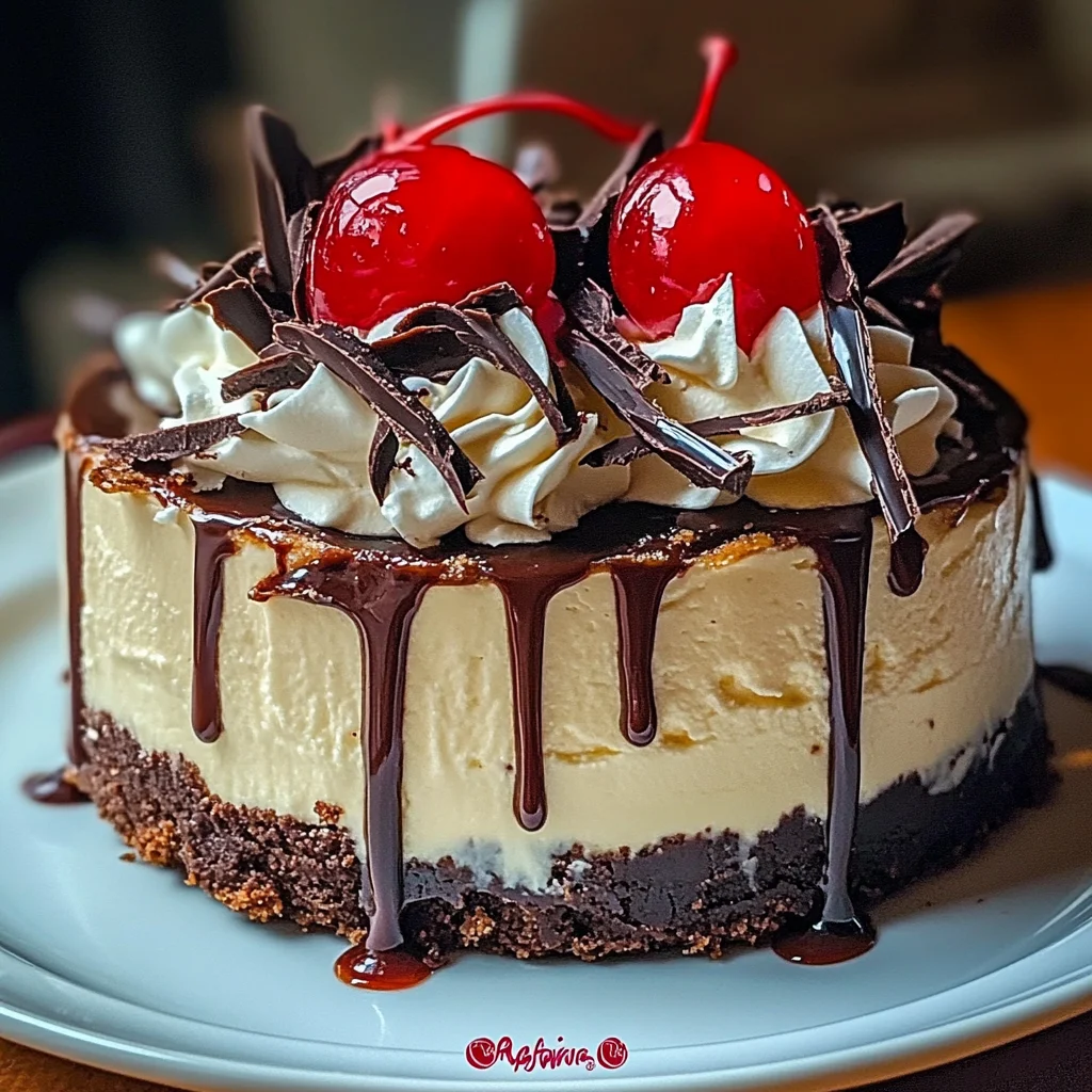 Hot Fudge Sundae Brownie Cheesecake