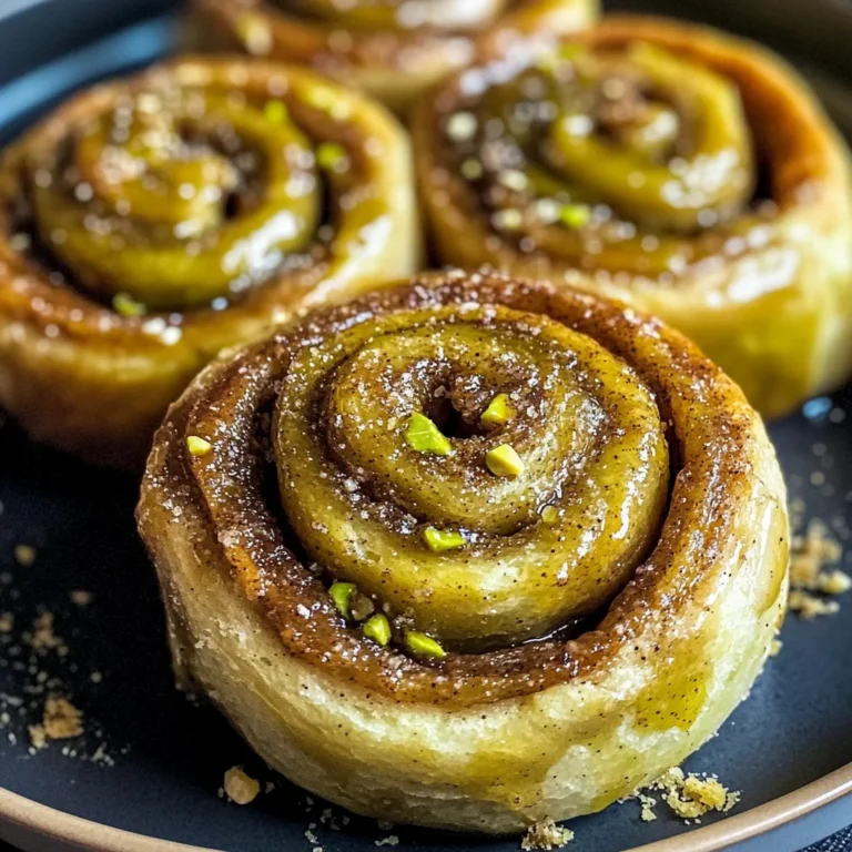 Pistachio Butter Cinnamon Rolls