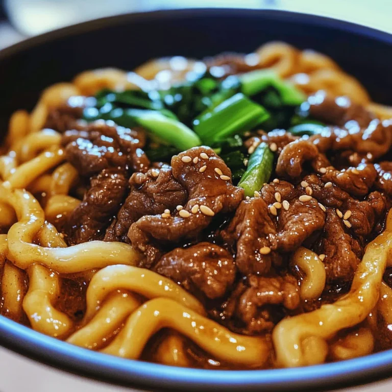 Quick and Flavorful Beef Black Pepper Udon
