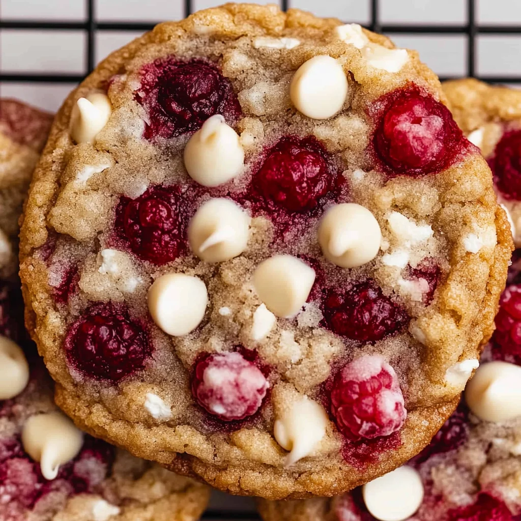 Raspberry White Chocolate Cookies
